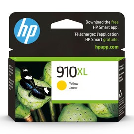 HP 910XL Yellow High-Yield Ink Cartridge | Works with OfficeJet 8010, 8020 Series, OfficeJet Pro 8020, 8030 Series | Eligible for Instant Ink | 3YL63AN