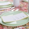 Blue Sky Edge Collection Mint Green Plastic Plates 10.6" -