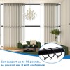 Openable Curtain Rings with Eyelets, 1inch Heavy Duty Rustproof Metal