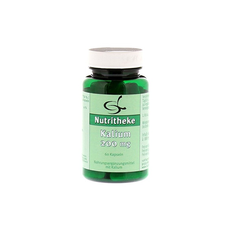 11 A Nutritheke GmbH Potassium 200 mg Bottle Contents 60