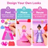 JoyCat Reusable Dress-Up Sticker Books, 3-Pack, Princess Mermaid Fashion
