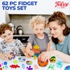 62 Pack Fidget Toys Set, Sensory Party Favors Gifts for