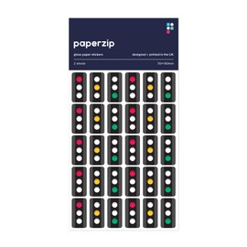 PAPERZIP - Traffic Light Stickers (Red, Amber and Green) for Marking – 60 Stickers for Children, Teachers, Parents