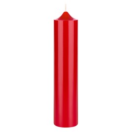 Mega Candles 1 pc Unscented Solid Bell Top Red Pillar Candles, Hand Poured Premium Wax Candle 2 Inch x 9 Inch, Home Décor, Wedding Centerpieces, Birthdays, Celebrations, Party Events, Memorials