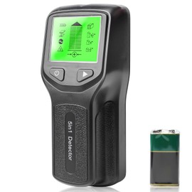 Cable Finder Locator 5-in-1 Wall Scanner Detector Line Detector Multifunctional Stud Finder with LCD Display and Alarm Metal Detector for Finding Power Lines Wooden Beam Metal