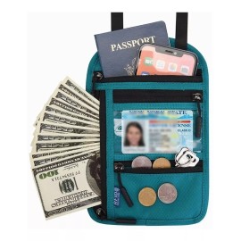 Dani Rfid Halter Style Travel Cartera De Pasaporte Impermeable