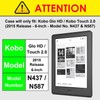 Forefront Cases® Kobo Glo HD eReader (N437-KU-BK-K-EP) Shell Smart Case