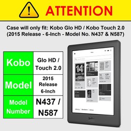 Forefront Cases® Kobo Glo HD eReader (N437-KU-BK-K-EP) Shell Smart Case Cover Stand – Ultra Slim Lightweight with full device protection and Smart Auto Sleep Wake function (PURPLE)