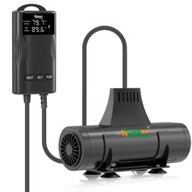 hygger 2-in-1 Aquarium Heater with Water Circulation,Submersible Heating Wave Pump with Digital Display,Auto Temperature Control for Freshwater Saltwater Safety Shut-Off Protection(300W, 40~80Gal)