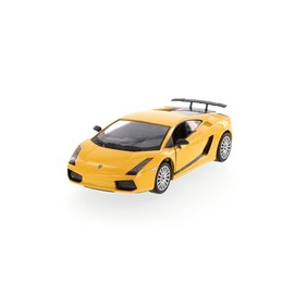 Showcasts Lambo Gallardo Superleggera Hardtop Sports Car, Yellow 73346YL/6-1/24 Scale Diecast Model Car