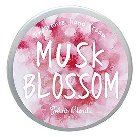 John's Blend OA-JOS-5-1 Hand Cream, Moisturizing Ingredients, Musk Blossom Scent, 2.5 oz (70 g) (x1)