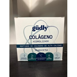 Colágeno Hidrolizado Gudly Caja De 30 Sobres De 10 Gr Sin Sabor                                                                                       