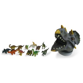 Unbekannt HGL SV21005 Triceratops Head M Filled with 12 Dinosaurs