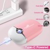 mlogiroa Lash Fan Mini Portable Eyelash Fan Handheld for Eyelash