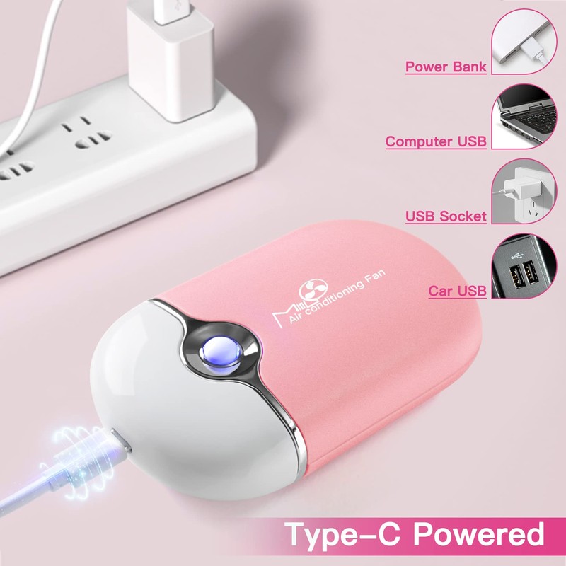 mlogiroa Lash Fan Mini Portable Eyelash Fan Handheld for Eyelash
