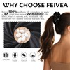 Feivea 3Pcs 22 Momme 100% Mulberry Silk Scrunchies for Women,