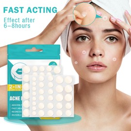 Pack of 528 Pimple Patches Invisible Natural Hydrocolloid Pimple Patch Waterproof Breathable Acne Patch Anti Pimple Patches with Tea Tree Oil and Salicylic Acid