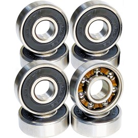WalnutSkate Skateboard Bearing Skateboard ABEC11 ABEC9 ABEC7 Penny Inline Skate Longboard Surf Skate Cruiser Run Bike Low Viscosity Lube Speed SKATE BEARINGS (ABEC11 Rubber Shield 8pcs)