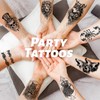 winthrop 80 Sheets Tiny Temporary Tattoos for Adult – Black