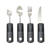 4pcs Elderly Adaptive Cutlery Set Eat Independently Easy Grip Handles