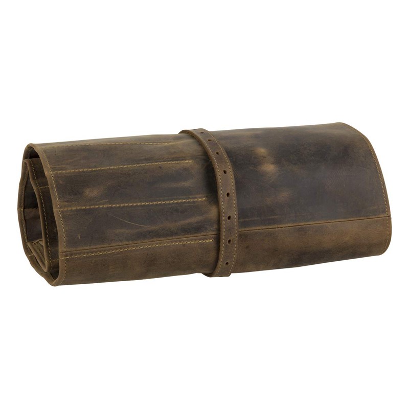 Greenburry Vintage Tool Roll Leather Antique Brown