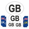INKati GB Car Stickers 8-Pack in Various Sizes - Includes