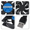 2 Pieces 80 mm Fan 8025 Fan 80 x 80