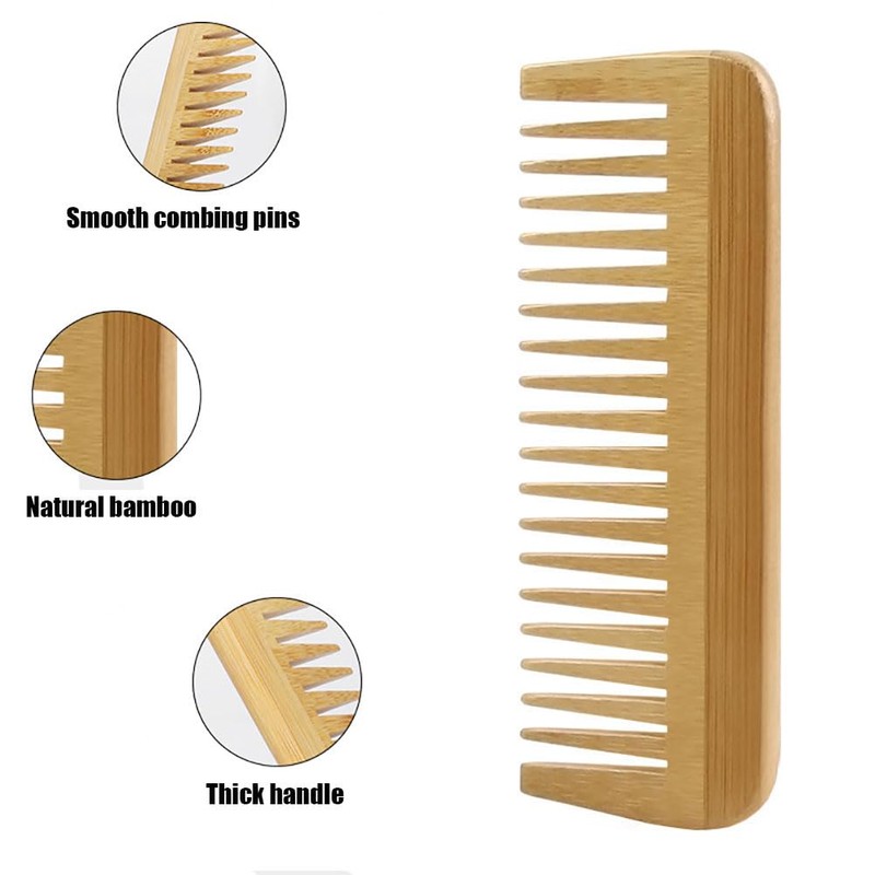 Boar Bristle Mini Hair Brush and Comb Set