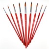 9 Pcs Pointed Round Paint Brushes Set with Synthetic Sable