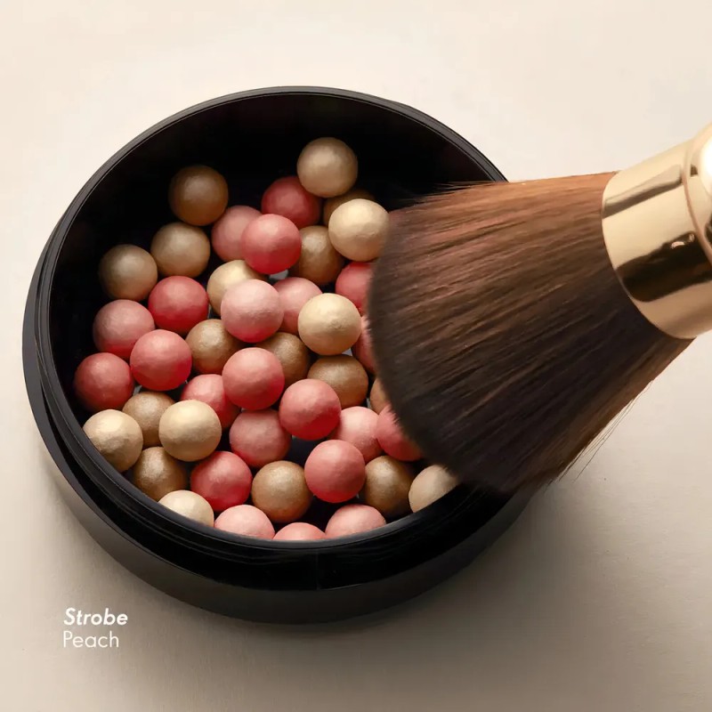 Perlas Iluminadoras Oriflame Giordani Gold con Sérum Strobe Peach