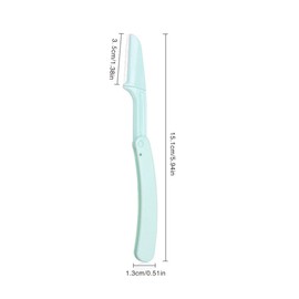 TDGBIH 12 Pcs Face Razor Shaper Folding Eyebrow Razor Dermaplaning Blades Eyebrow Razor Shaper for Women Men Facial Hair Peach Fuzz Remover