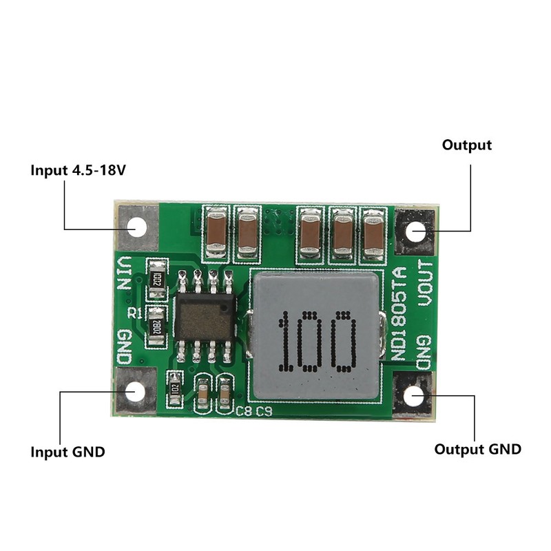 2Pcs Step Down Module 5-18V to 3/3.3v 3.7/4.2v 5v 6V