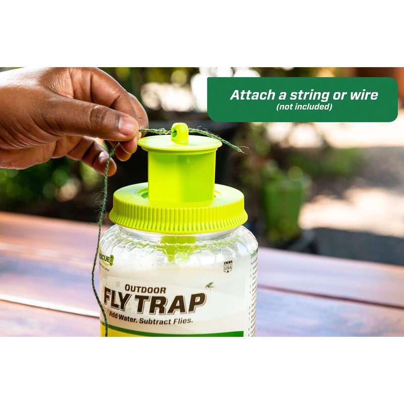 RESCUE! Outdoor Fly Trap - Reusable - 3 Traps