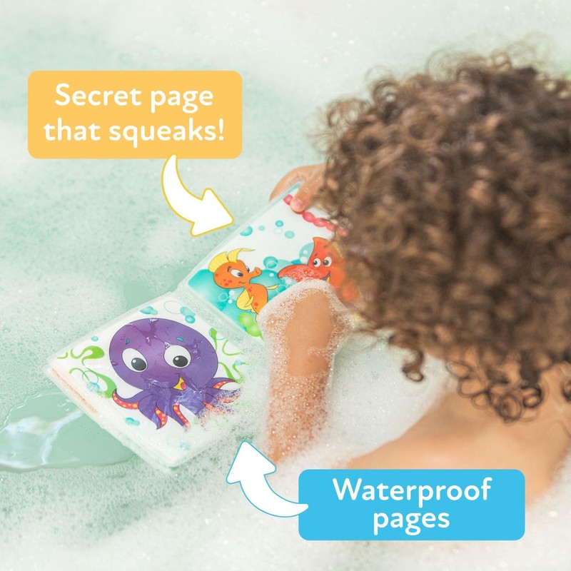 Nuby Bath Fun Time Book with Water-Proof Pages and Surprise