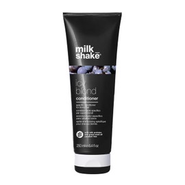 milk_shake Icy Blonde Conditioner 250 ml, Special Anti-Yellow Conditioner for Blonde or Bleached Hair, with Black Pigment, Made in Italy