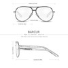 Barcur Polarized Aviator Sunglasses for Men Women Large Lens uv