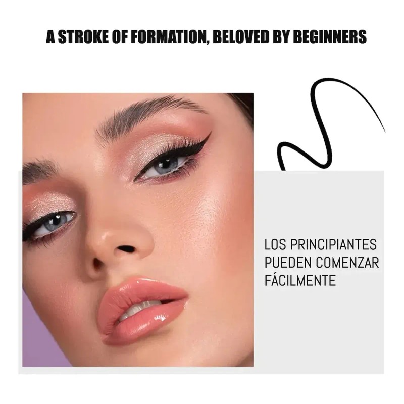 Lápiz Delineador Líquido Impermeable, Duradero, A Prueba De Black Eyeliner
