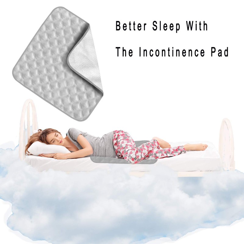 Incontinence Chair Pad Washable 2 Pack, Anti-Slip Reusable Incontinence Bed