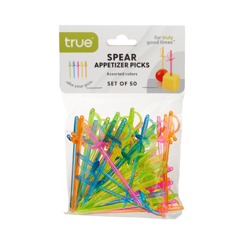 True Spear Appetizer Picks, Mini Sword Toothpicks Plastic, Cocktail Swords