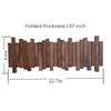 GOGREEBELL Natural Wood Wall Mounted Piano Coat Rack| Coat Rack