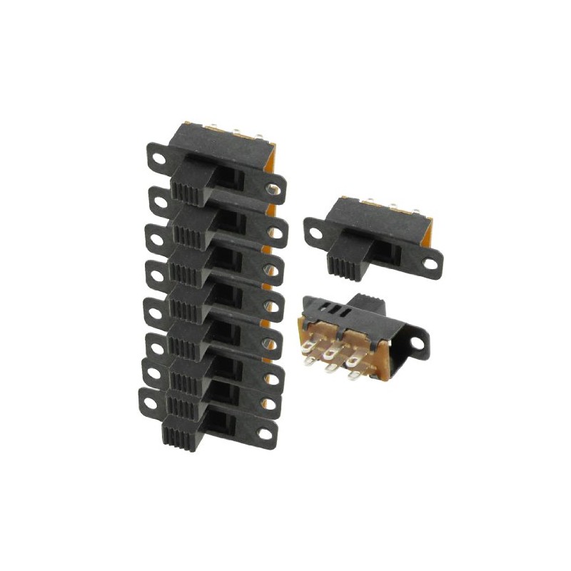 uxcell 10 Pcs High Knob 6 Pin 3 Position DPDT