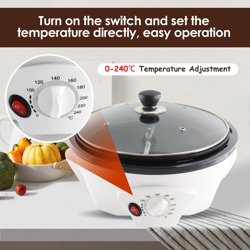 ZEVELOO 750g Electric Coffee Roaster Machine Home Coffee Roaster Coffee