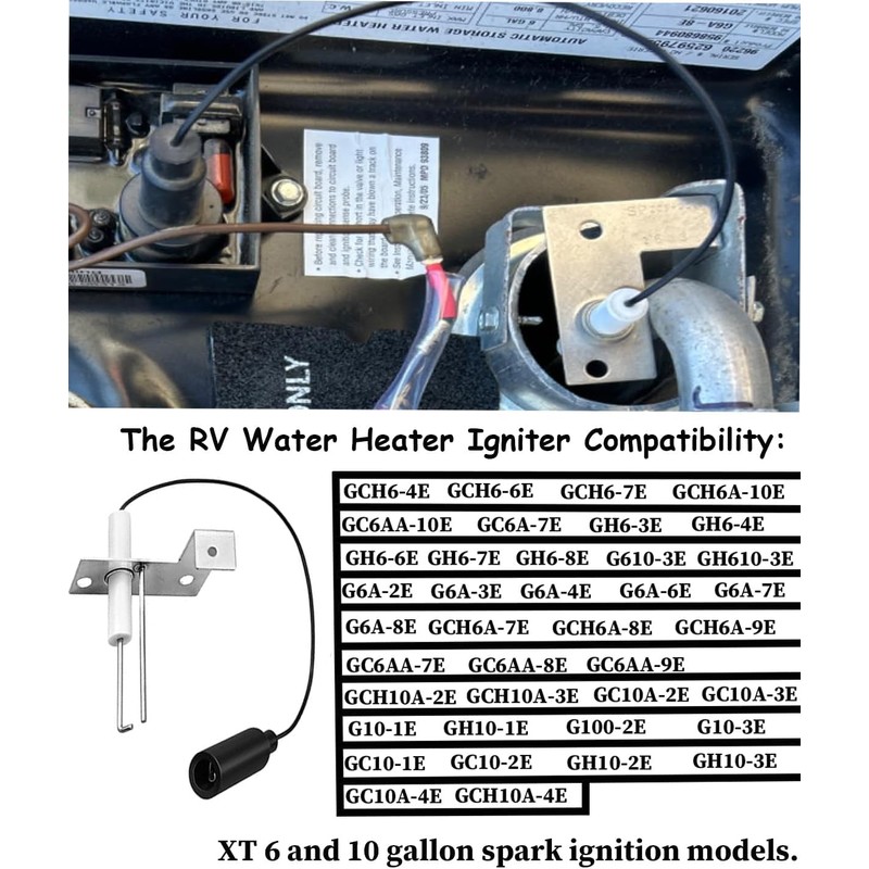 93868 6 & 10 Gallon RV Water Heater Igniter Electrode