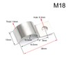 10 Pieces M18 Pipe Strap 304 Stainless Steel Single Hole