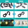 Starlife 115PCS Gutter Hooks for Outdoor Lights, Plastic Gutter Clips