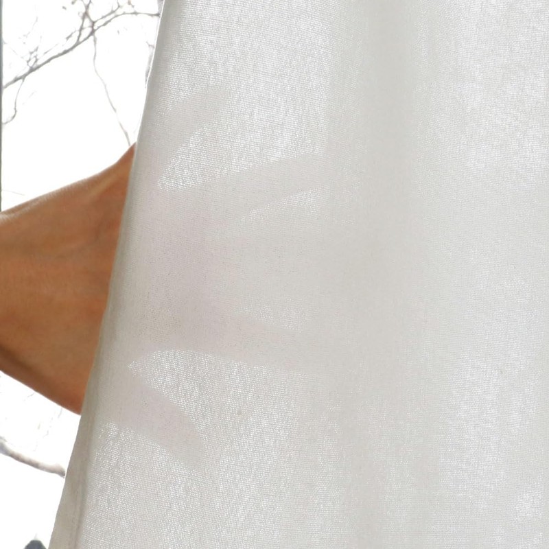 Sunnyday Fabric Tuck Cafe Curtain Coton, Approx. Width 23.6 inches