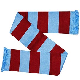 GIFTS 4 ALL VILLA Fans Claret & Blue Football Retro Traditional Match Day Bar Scarf (100% Acrylic)…