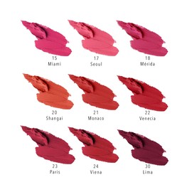 Set Labiales Mate Bissu (kit 9 Piezas - Tonos Rojos/rosas)