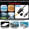 QIANRENON V3 Ethernet Adapter Waterproof Mount Cable for Starlink Gen