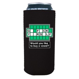Go F Yourself 16 oz. Can Coolie (Black, 2)